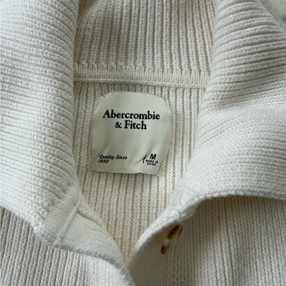 Abercrombie & Fitch White Button-Up Cardigan - Picture 3 of 8